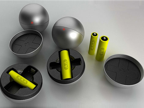 中国健身球启发环保电池充电器