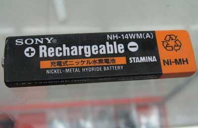 经典SONY口香糖电池